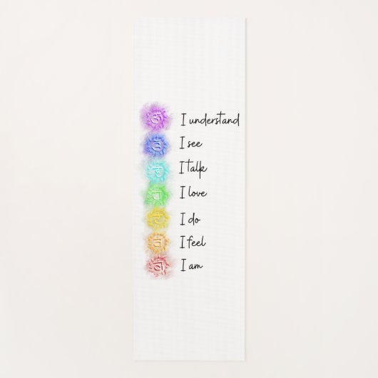 Tapis De Yoga Sept chakras (Devant)