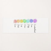 Tapis De Yoga Sept chakras (Devant (Horizontal))