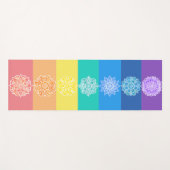 Tapis De Yoga Sept chakras arc-en-ciel (Devant (Horizontal))