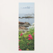 Tapis De Yoga Serene Garden View Ocean Cove Nom (Dos)