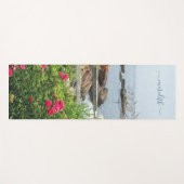 Tapis De Yoga Serene Garden View Ocean Cove Nom (Devant (Horizontal))