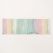 Tapis De Yoga Serene Watercolor Wash Abstrait Sunrise (Devant (Horizontal))