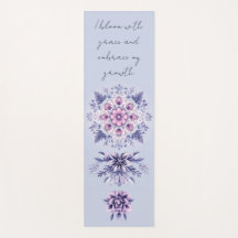 Serenity Mandala Yoga Mat en fleurs