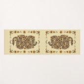 Tapis De Yoga Serpent floral (Devant (Horizontal))