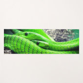 Tapis De Yoga Serpents verts (Devant (Horizontal))