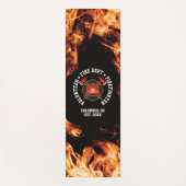 Tapis De Yoga Service des pompiers volontaires de Monogramme (Devant)