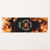 Tapis De Yoga Service des pompiers volontaires de Monogramme (Devant (Horizontal))