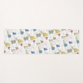 Tapis De Yoga Sesame Street Vintage Comic Pattern (Devant (Horizontal))