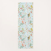 Tapis De Yoga Shabby Birds & Branches Bleu (Devant)