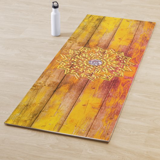Tapis De Yoga Shabby chic mandala gem yoga mat (En situation)