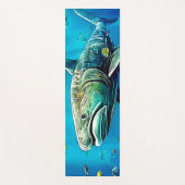 Tapis De Yoga Shark Ocean Predator Art (Devant)