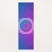 Tapis De Yoga Shimmerger violet et Yantra rose (Devant)