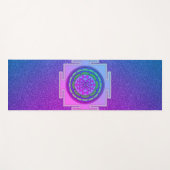 Tapis De Yoga Shimmerger violet et Yantra rose (Devant (Horizontal))