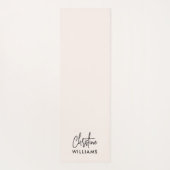 Tapis De Yoga Signature Monogramme manuscrit Script Blu rose (Dos)