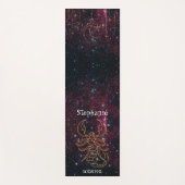 Tapis De Yoga SIGNE Zodiaque Étoile Scorpion Parties scintillant (Devant)