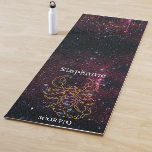 Tapis De Yoga SIGNE Zodiaque Étoile Scorpion Parties scintillant