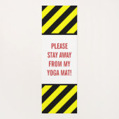 TAPIS DE YOGA "S'IL VOUS PLAÎT RESTEZ LOIN DE MON MAT YOGA !" + (Dos)