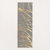 Tapis De Yoga Silhouette Silhouette Silhouette Gris minimum mode (Dos)