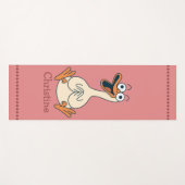 Tapis De Yoga Silly Goose, Quirky, Funny Cartoon Goose (Devant (Horizontal))
