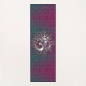 Tapis De Yoga Silver OM Hexagonal Mandala (Devant)