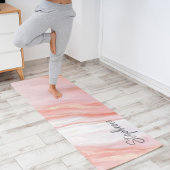 Tapis De Yoga Simple Abstrait marbre rose Yoga Mat