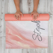 Tapis De Yoga Simple Abstrait marbre rose Yoga Mat