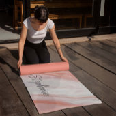 Tapis De Yoga Simple Abstrait marbre rose Yoga Mat