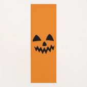Tapis De Yoga Simple Citrouille d'Halloween face fantôme flippan (Devant)