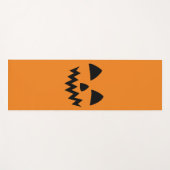 Tapis De Yoga Simple Citrouille d'Halloween face fantôme flippan (Devant (Horizontal))