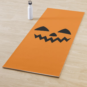 Tapis De Yoga Simple Citrouille d'Halloween face fantôme flippan