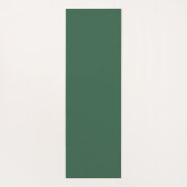 Tapis De Yoga Simple Feuilles de palme vert botanique sur vert (Dos)