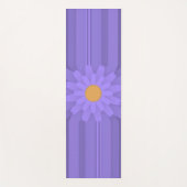 Tapis De Yoga Simple Fleur Violette sur Croix Moderne (Devant)