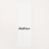 Tapis De Yoga simple lettre initiale monogramme ajouter votre no (Devant)