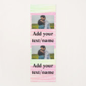 Tapis De Yoga simple minimum ajouter votre nom photo aquarelle y (Devant)