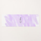 Tapis De Yoga simple minimum ajouter votre nom unité de mariage (Dos (Horizontal))