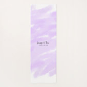 Tapis De Yoga simple minimum ajouter votre nom unité de mariage (Dos)