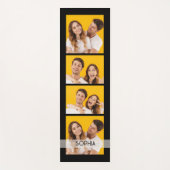 Tapis De Yoga Simple Modern 4 Photo Collage Nom Personnalisé (Devant)