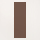Tapis De Yoga Simple Moderne Écriture Florale Nom Marron Lotus (Dos)