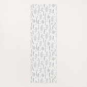 Tapis De Yoga Simple Moderne Fleur Sauvage Écriture de Nom Flora (Dos)