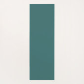 Tapis De Yoga Simple Moderne Floral Script Nom Jade Vert Lotus (Dos)
