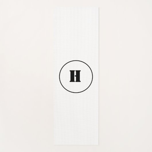 TAPIS DE YOGA SIMPLE MODERNE MODERNE MONOGRAM ÉLÉGANT CHIC STYLE (Devant)