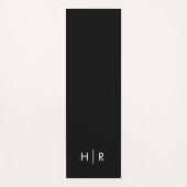 Tapis De Yoga Simple Moderne Monogramme (Devant)