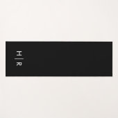 Tapis De Yoga Simple Moderne Monogramme (Devant (Horizontal))