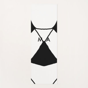 Tapis De Yoga Simple monogram add your name letter man minimal t