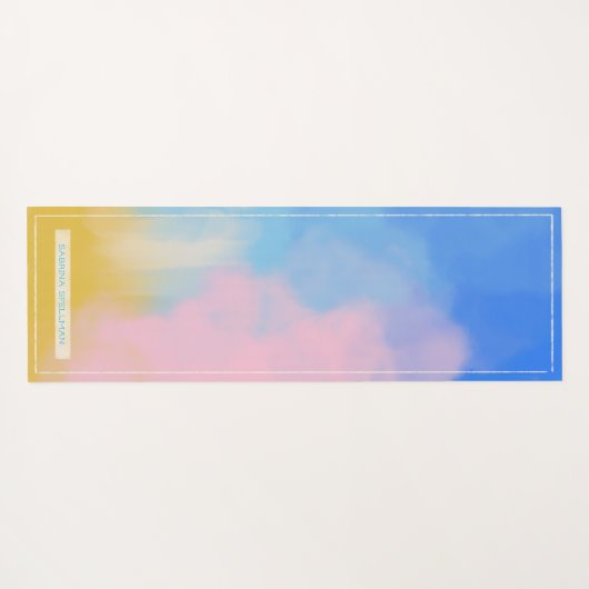 Tapis De Yoga Simple Painted (Dos (Horizontal))