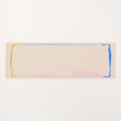 Tapis De Yoga Simple Painted (Devant (Horizontal))