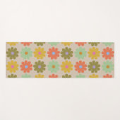 Tapis De Yoga Simple Pastel Vintage Flower Pattern (Devant (Horizontal))