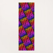 Tapis De Yoga Simple Scribble | Half Drop | Arrière - plan noir  (Dos)