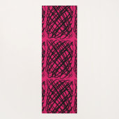 Tapis De Yoga Simple Scribble | Noir | Carrelage central | Ruby  (Dos)