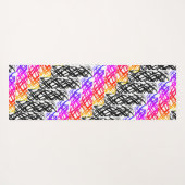 Tapis De Yoga Simple Scribble | Os à hareng | (Dos (Horizontal))
